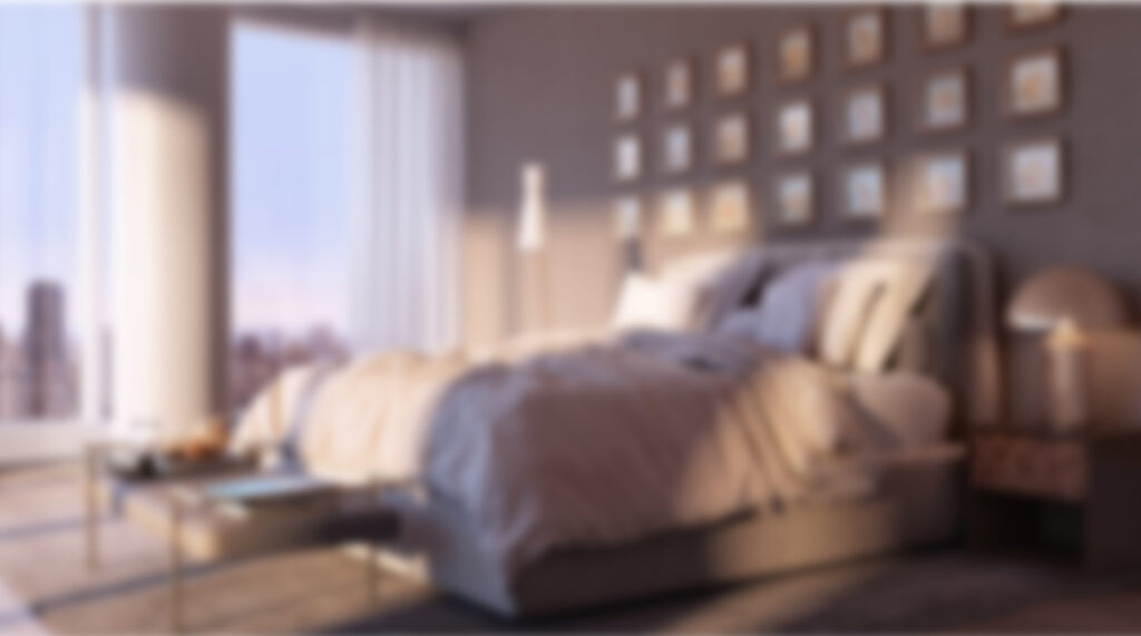 3d interior render blur image