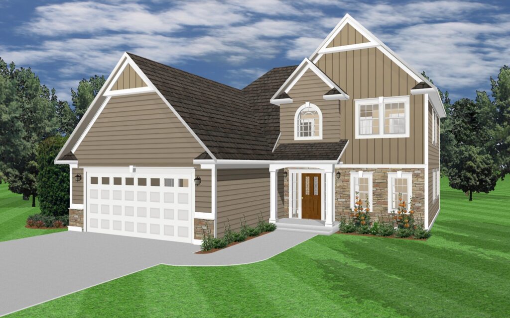 Basic 3D exterior render for blog